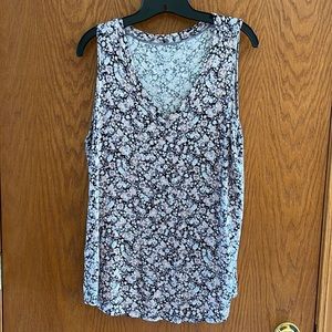 Maurices 24/7 Floral Sleeveless Top Sz XL